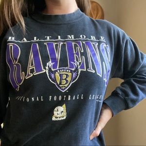 Vintage 1998 Ravens NFL Football Sweatshirt Black